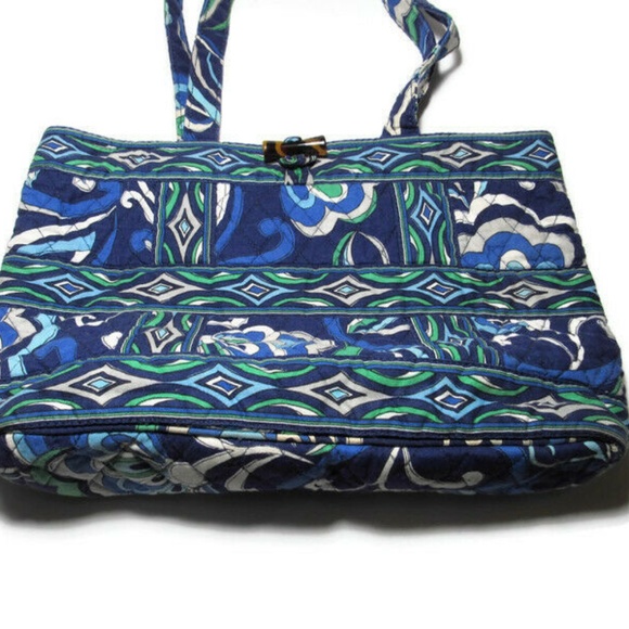 Vera Bradley Retired Mosiac Print Purse Tote - Picture 2 of 6
